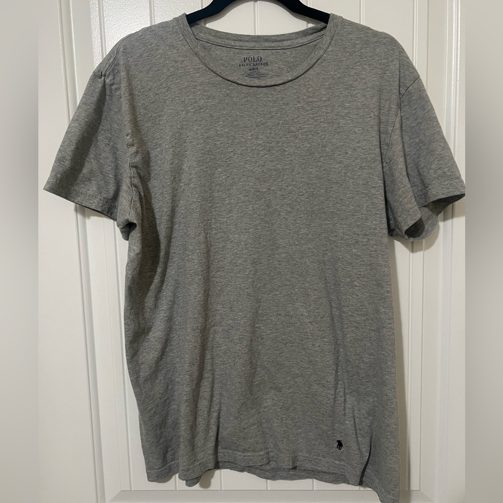 Ralph Lauren Polo Tee shirt, Gray, Large